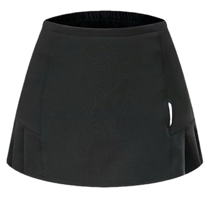 2024 Women's Sports Skirt Quick dry Tennis Yoga Badminton Golf Skirt Waisted Short Skirt Comfortable Breathable Belt Safety Pant