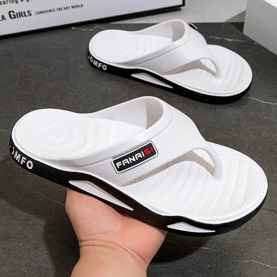 Summer Men's Slippers Fashion Indoor Bathroom Anti-slip Anti-odor Soft Sole Couple Sandals Comfort Outdoor Beach Flip Flops