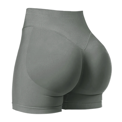 ZHEJIN Seamless Women Yoga Shorts High Waist Workout Gym Shorts Scrunch Butt Lift Biker Shorts Tummy Control Push Up Fitness
