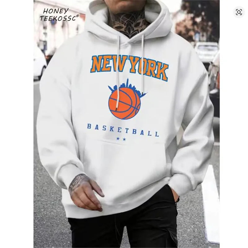 Brooklyn Est 1998 New York Printing Men Hoodies Harajuku Crewneck Hoodie Fashion Oversize Hoody Autumn Comfortable Tracksuit