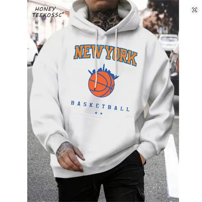 Brooklyn Est 1998 New York Printing Men Hoodies Harajuku Crewneck Hoodie Fashion Oversize Hoody Autumn Comfortable Tracksuit