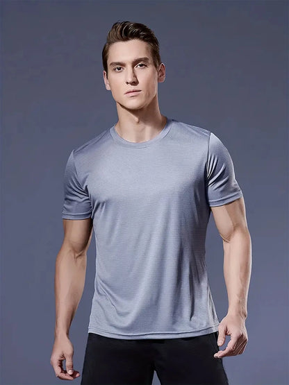 Men's Quick-Dry T-Shirt – Breathable Sports Tee | Lightweight Polyester Workout Shirt