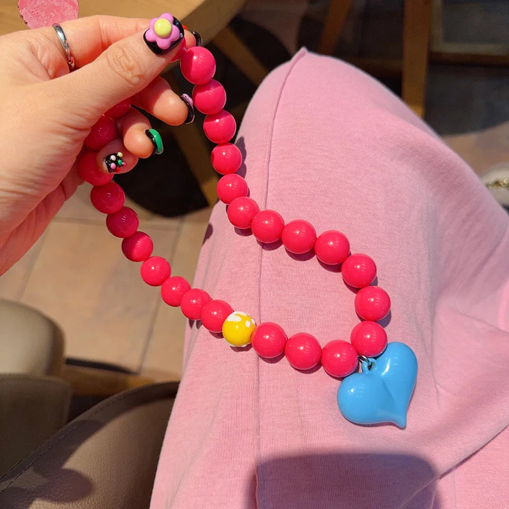 Fashionable Summer Pendant Necklace Simple And Elegant Bracelet Sweet Necklace New Heart-Shaped Jewelry Accessory