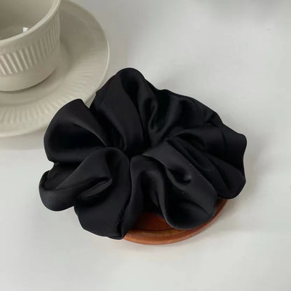 Elegant Silk Elastics Hair Band Solid Color Scrunchies for Women Girl Ponytail Holder Hair Rope Korean Hairband Hair Accessoires