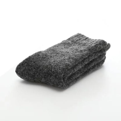 Mens Thick Wool Socks - Warm Solid Winter Socks for Cold Weather - ZOOMNSTORE