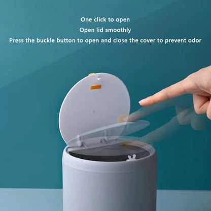 Mini Desktop Trash Can - Plastic Office Waste Bin Organizer