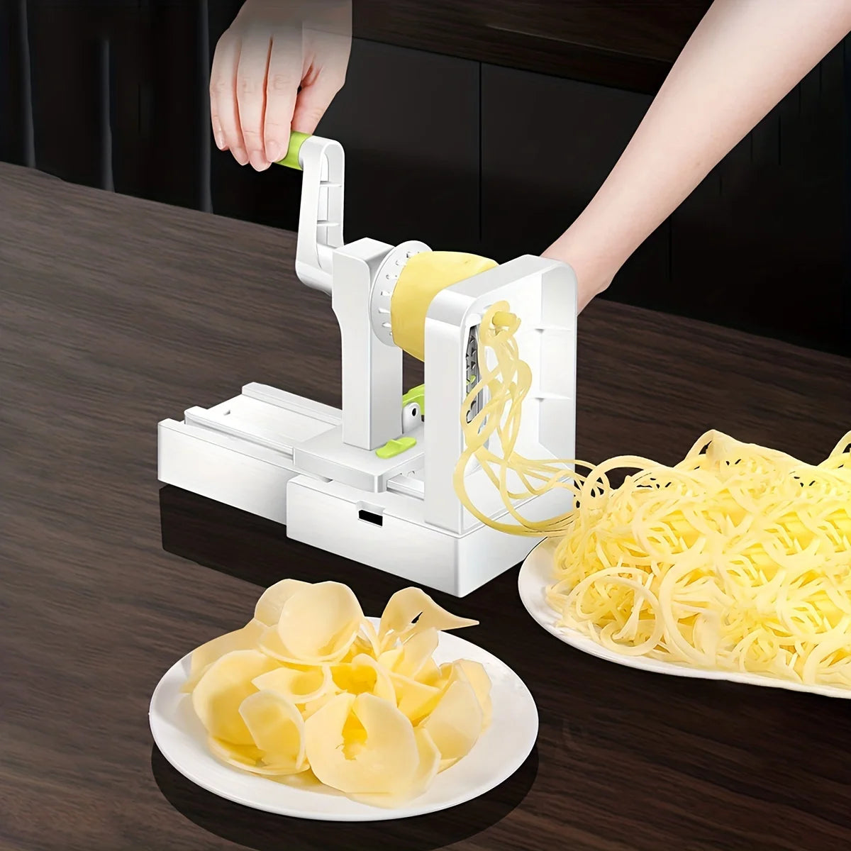 Potato Noodle Maker - Stainless Steel Vegetable Spiralizer | Multifunction Vegetable Slicer
