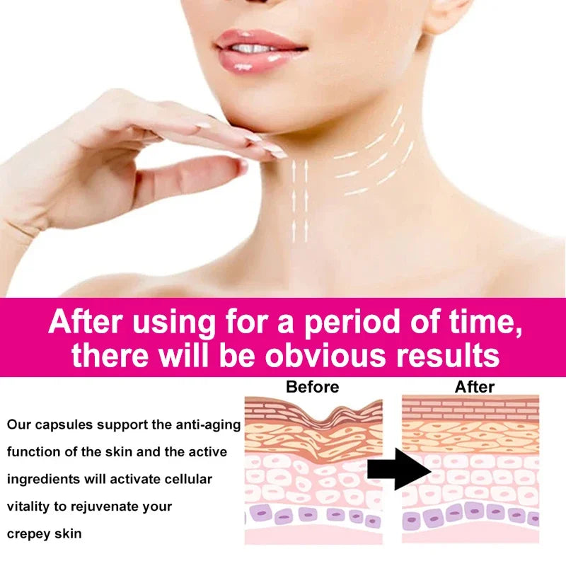 Kenofor 120 Hydrolyzed Collagen Capsules - Support Skin & Joint & Hair & Nail Health - Collagen Supplement