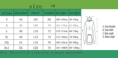 Men's Long Sleeve Zipper Hoodie Autumn Winter Fashion Casual Loose Fit Sweatshirt Sportswear Male Outfit