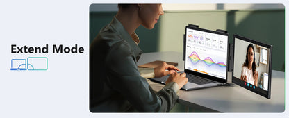 14 Inch Portable Monitor – Laptop Screen Extender with 1080P IPS Display, USB-C HDMI Port