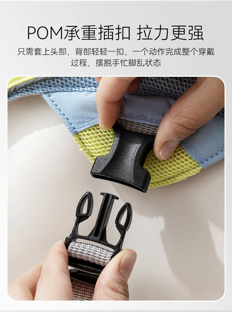 Summer Cooling Vest Style Dog Harness Breathable Leash for Small Medium Large Dogs Golden Retriever