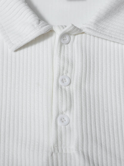 New Light Luxury Light Business Mature Casual Men Sports Retro Style Striped Fashion Men Outdoor Long Sleeve POLO Shirt