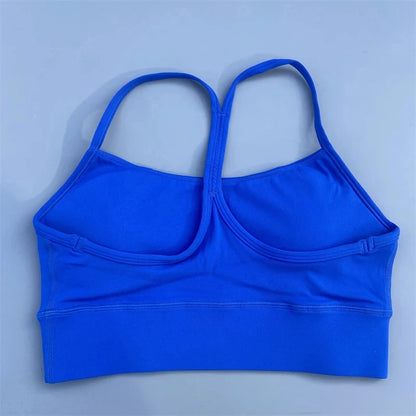 Women Fitness Sports Bra – Y-Line Straps High Strength Breathable Gym Top