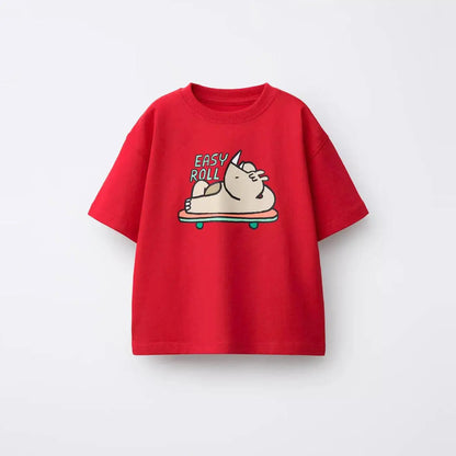 Printed Cartoon T-shirt For Kids Clothing Summer Costume Simple Fashion Baby Girl And Boy Short Sleeve Tees Tops Children Tshirt