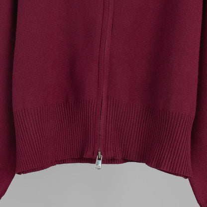 2025 New Trendy Autumn Winter Zip Up Knit Pants Set Women's Trendy Slim Fit Cardigan Pants Chic Commuting Sweater Outfit