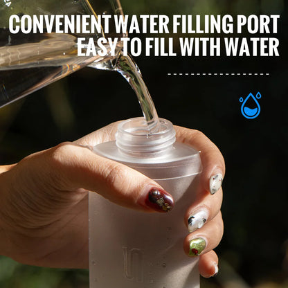 WRELS Soft Water Bottle Collapsible Soft Flask TPU Running Water Bottle Foldable Water Bag BPA-Free Sports Soft Water Flask