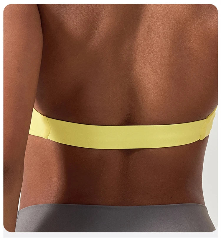 Impact Sport Bra Women High Support Push-Up Halter Workout Tank Top – Custom Logo