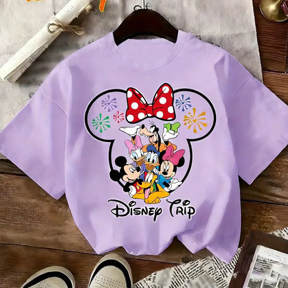 Best-selling Children's Disney Princess Castle 100% Cotton T-shirt - Soft, Comfortable and Cute Top