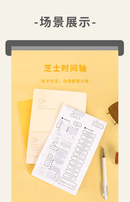 Weekly Planner Notebook - Undated Agenda & Daily Monthly Schedule Book