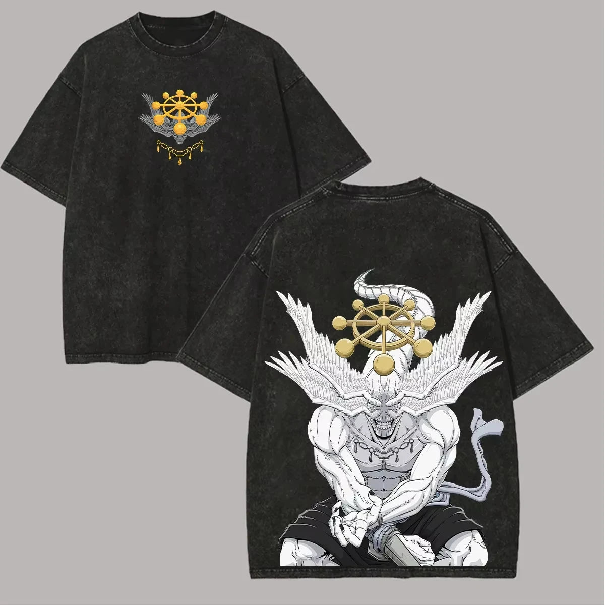 Jujutsu Kaisen T Shirt Men Women Tshirt Gojo Satoru Washed Cotton T-shirt Clothing Summer Short Sleeve Oversized Tees Streetwear