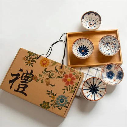 Ceramic Japanese Style Tableware Set - Luxury Baby  Adult Dish Cute Feeding Bowls Gift Idea
