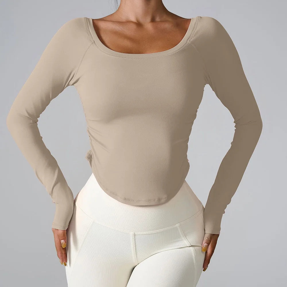 Women Yoga Shirts - Plus Size Sportswear Top | Breathable Quick Dry Fitness Workout Shirt