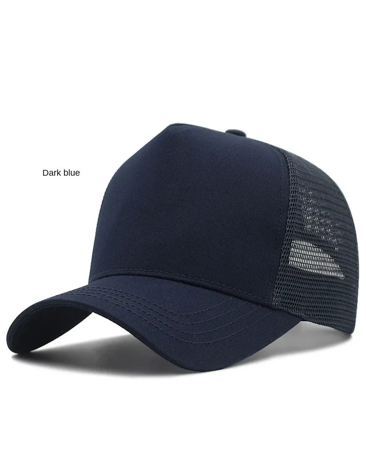 Big Head Man Large Size Mesh Baseball Hats Outdoors Plus Size Sport Caps Dad Oversize Trucker Cap 56-61cm 62-66cm