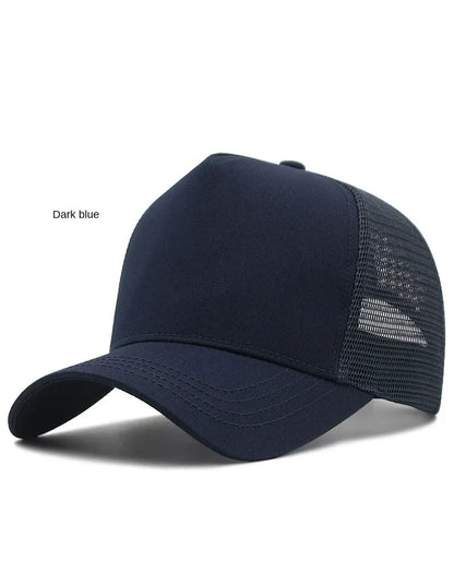 Big Head Man Large Size Mesh Baseball Hats Outdoors Plus Size Sport Caps Dad Oversize Trucker Cap 56-61cm 62-66cm