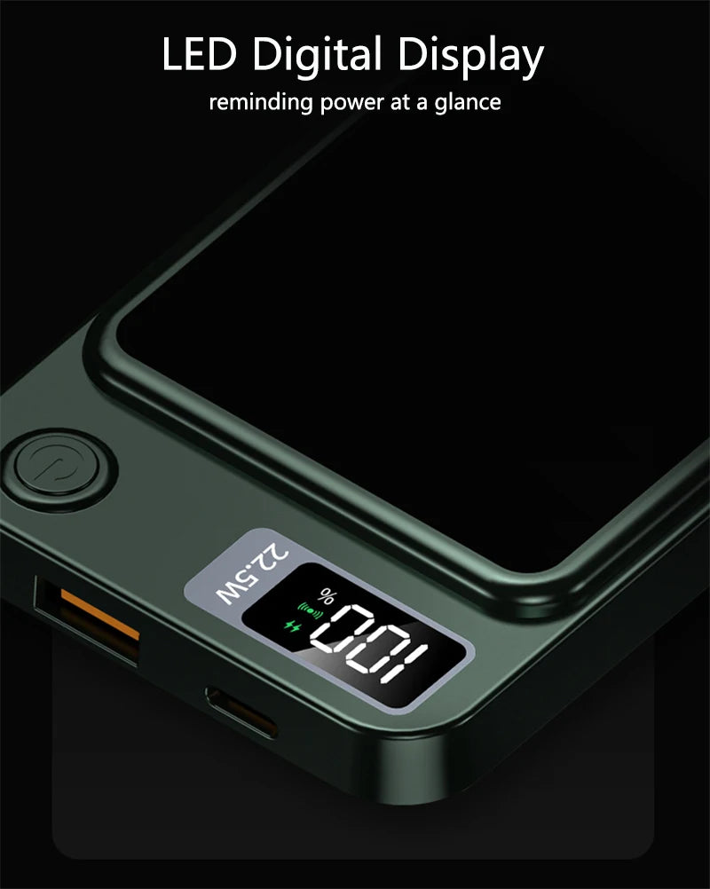 Magnetic Wireless Power Bank 50000mAh 22.5W Fast Charging External Battery Charger for Huawei Samsung iPhone PD 20W Powerbank