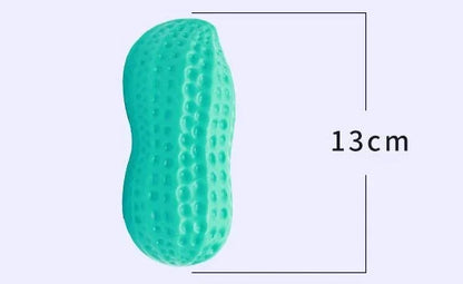 Dog Chewing Toy Simulation Peanut Squeaking Plaything Grinding Teeth Cleaning Anti Bite Rubber Cat Pet Toy Interactive Chew