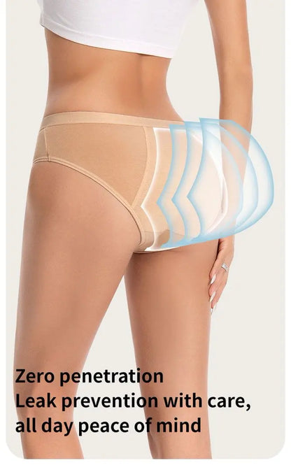 1/4PCS Women Period Panties Heavy Flow Leakproof Underwear Cotton Postpartum Menstrual Physiological Panty Teens Briefs S-3XL