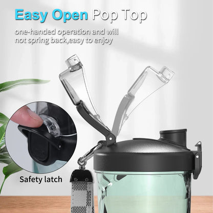 Portable Electric Blender - 600ML USB Rechargeable Fruit Mixer