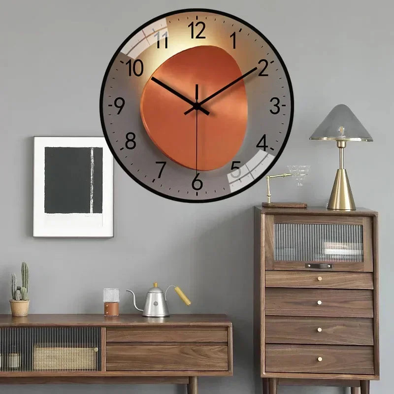 Silent Battery Operated Wall Clock - Non-Ticking Decor for Home  Office