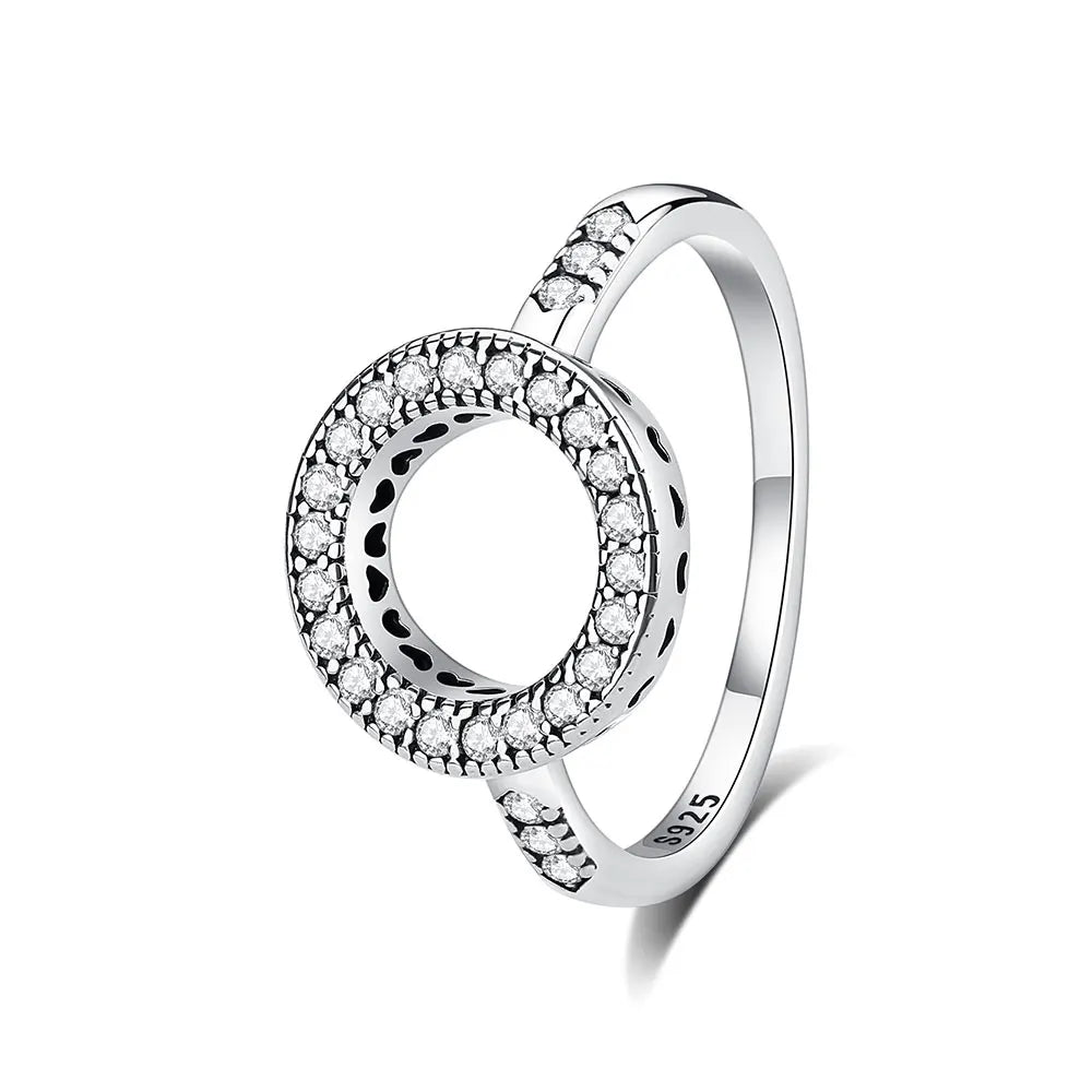 Sterling Silver Rings - 925 Silver Jewelry With Cubic Zirconia & Pave Setting