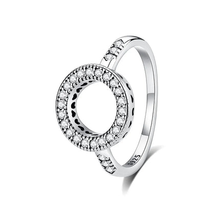 Sterling Silver Rings - 925 Silver Jewelry With Cubic Zirconia & Pave Setting