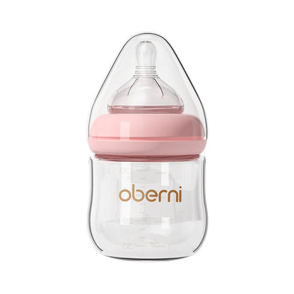 Oberni 150ml+180ml PPSU Imitated Breast Baby Milk Bottle set Anti bloating 0-6 Newborn Baby Bottle With Resistant to Falling