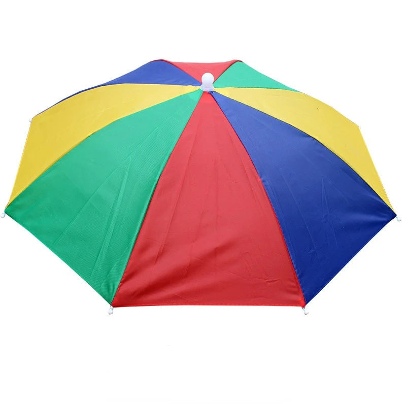 1PC Foldable Umbrella Hat Cap Headwear for Fishing Hiking Beach Camping Head Hats Outdoor