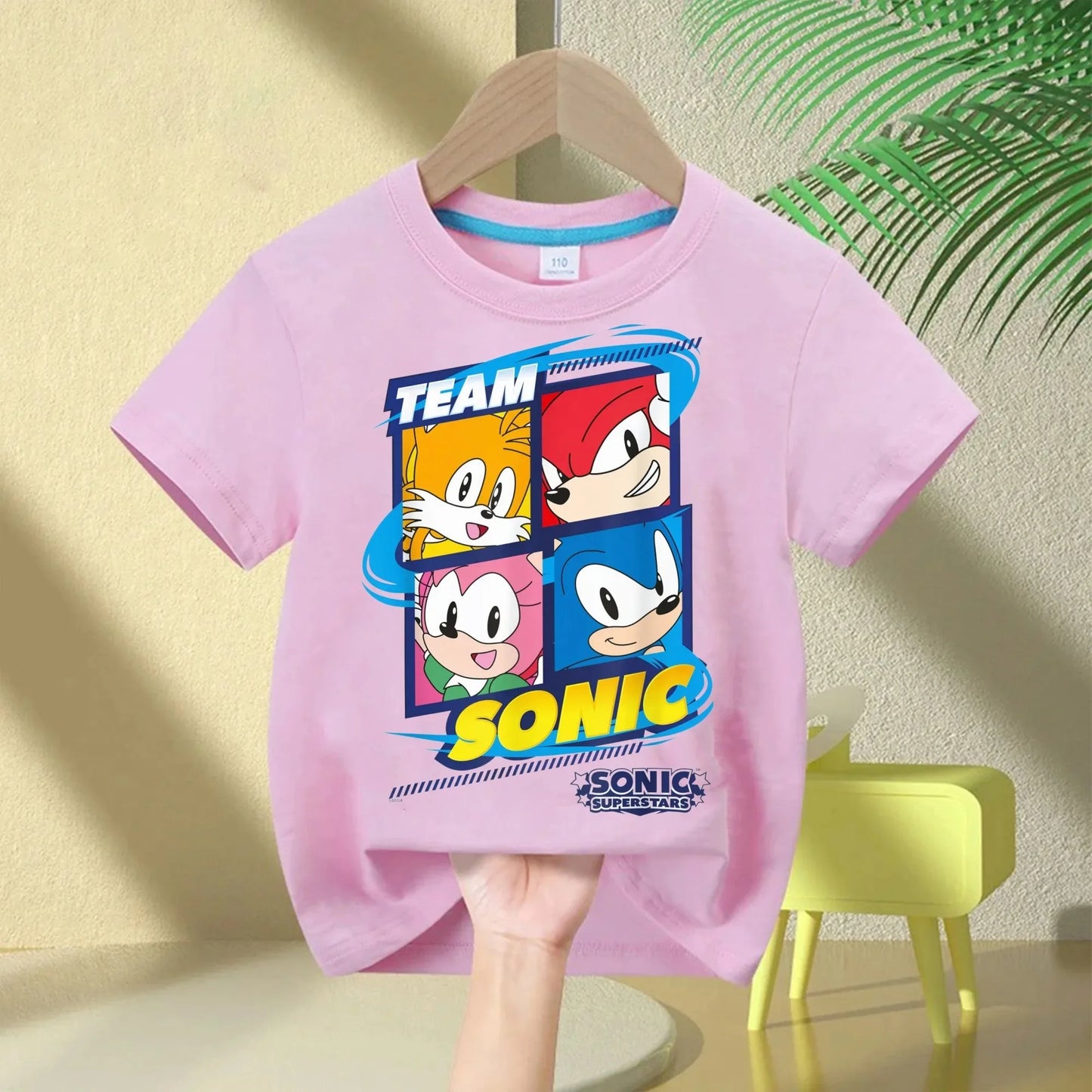 Sonic The Hedgehog Kids T-Shirt Anime Print Cotton Short Sleeve Boy Girl Summer Casual Top Gift
