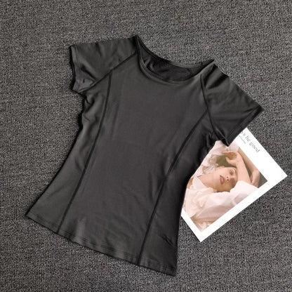 Outdoor Sports Shirt Sportswear Yoga Wear Women's Sports T-Shirt Fitness Clothes Running Yoga Top Female Workout Tops T-shirt