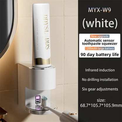Automatic Wall-Mounted Toothpaste Squeezer - Electric Bathroom Accessory for Kids  Adults - ZOOMNSTORE
