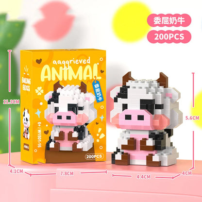 Micro Building Blocks - Creative Animal Brick Set | DIY Mini Construction Toys Kit