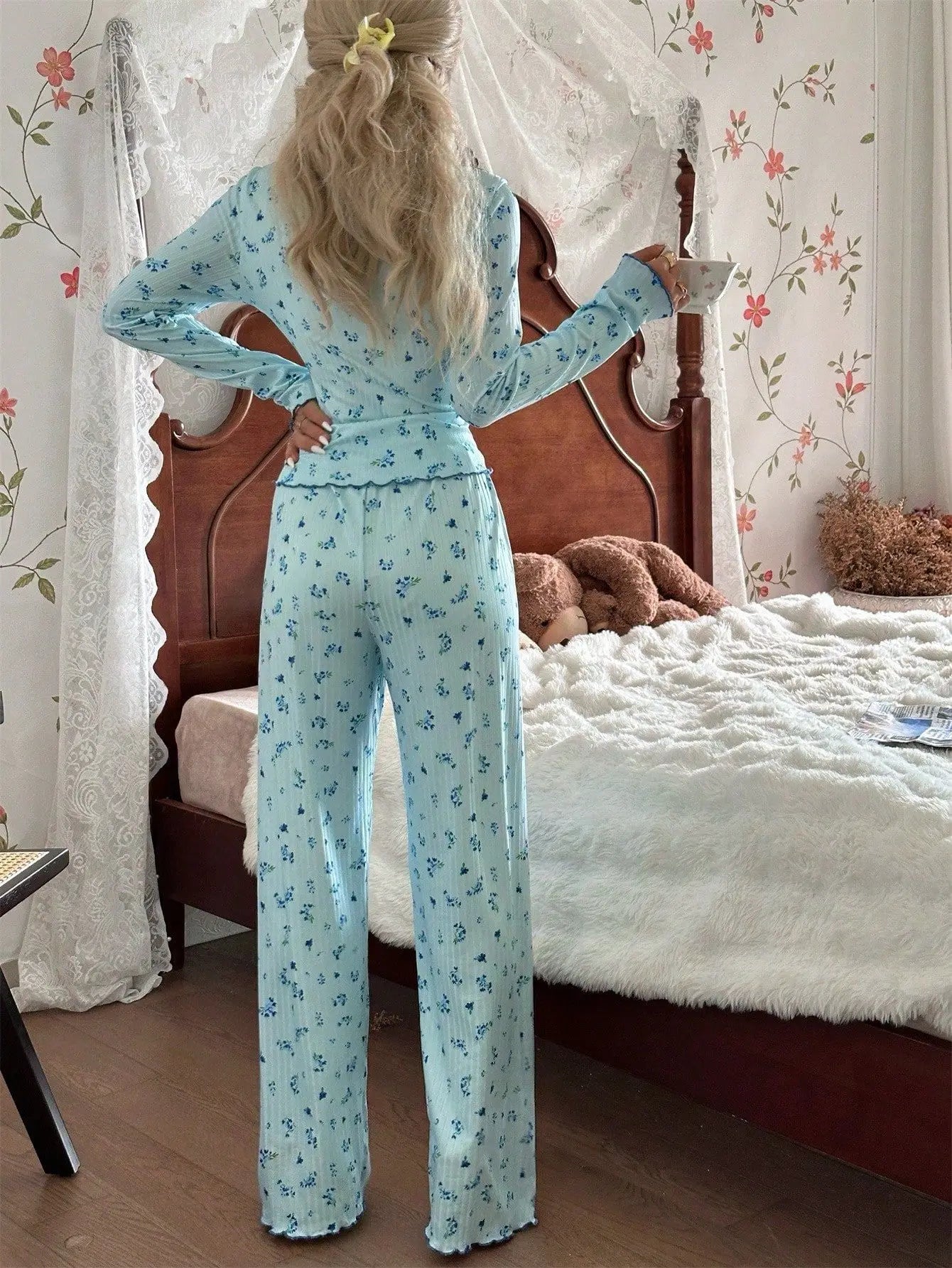 Pyjama Woman Pajamas Set Nightgown Women Sleepwear Women's Spring Suit Pajama Sets Woman Pyjamas Pyjama Femme Ensemble Nightie