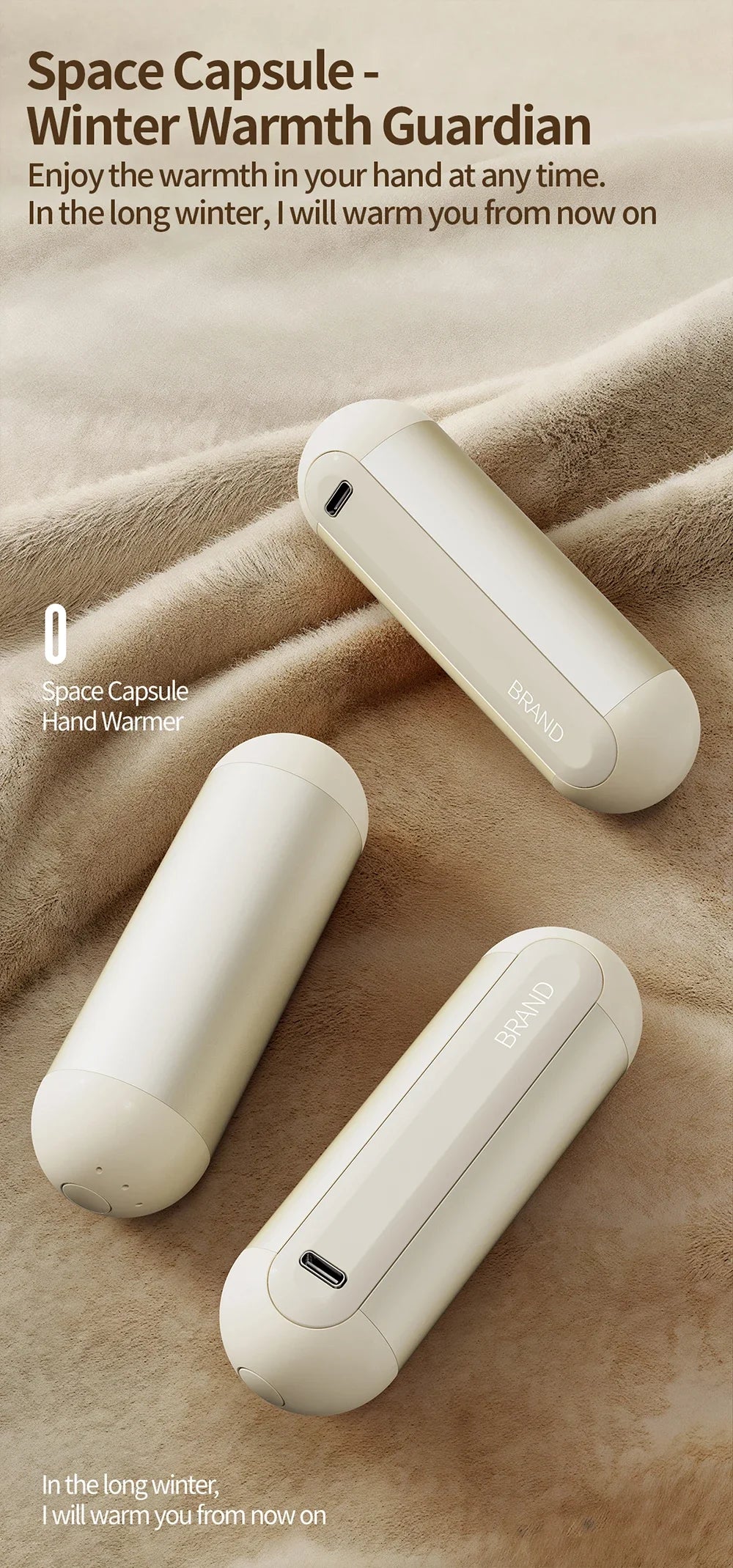 2 Pack Rechargeable Hand Warmers Electric Magnetic Portable Pocket Heater Fast Heating 3 Settings For Women Men Outdoor Camping