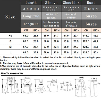 Women Warm Jacket - Casual Streetwear Single Breasted Lapel Collar Coat With Button Decoration