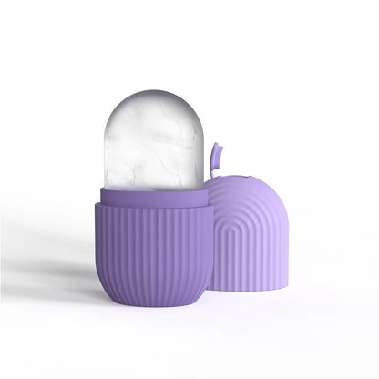 Ice Face Roller Ice Cube Beauty Massage Silicone Ice Mold For Eye Puffiness Ice Facial Roller Shrink Pores