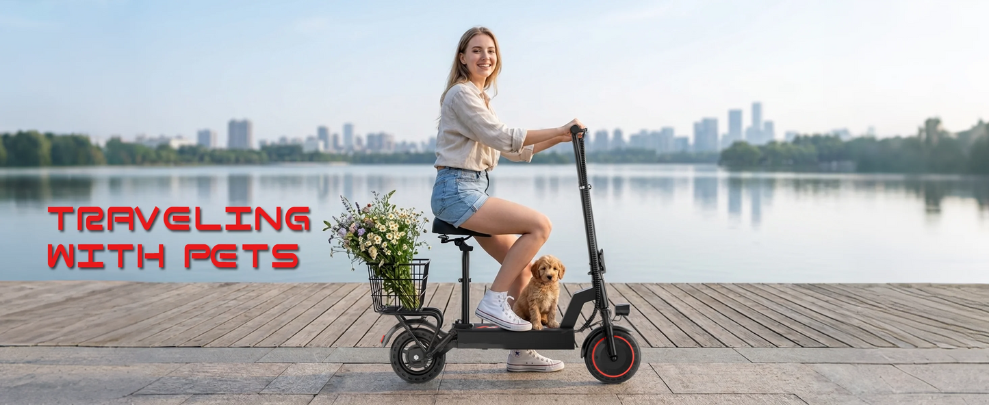 2026 New 500W 10inch Solid Tire Electric Bicycle with Basket 7.8AH Battery 22Miles Max Range 22MPH Max Speed Dua Shock Absorption Foldable Adult Ebike
