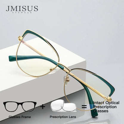 Photochromic Prescription Glasses Women Cat Eye Butterfly Frame Progressive Eyewear
