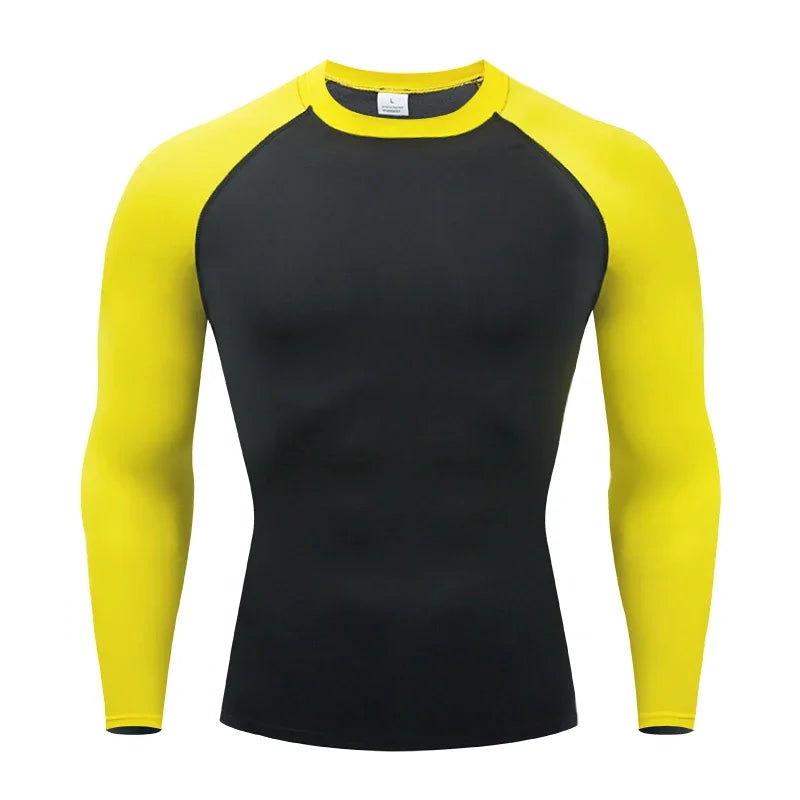 Men's Thermal Underwear Long Sleeve Tops | Thin Tight Fitting Elastic Fitness Wear