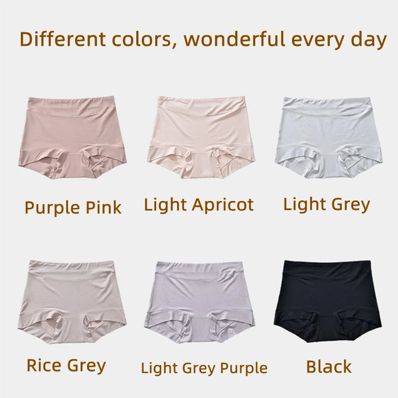 Women's Underwear 60s Modal Fabric Panties for Women High-Rise Female Underwear Briefs Cozy Underpants Plus Size Safety Shorts