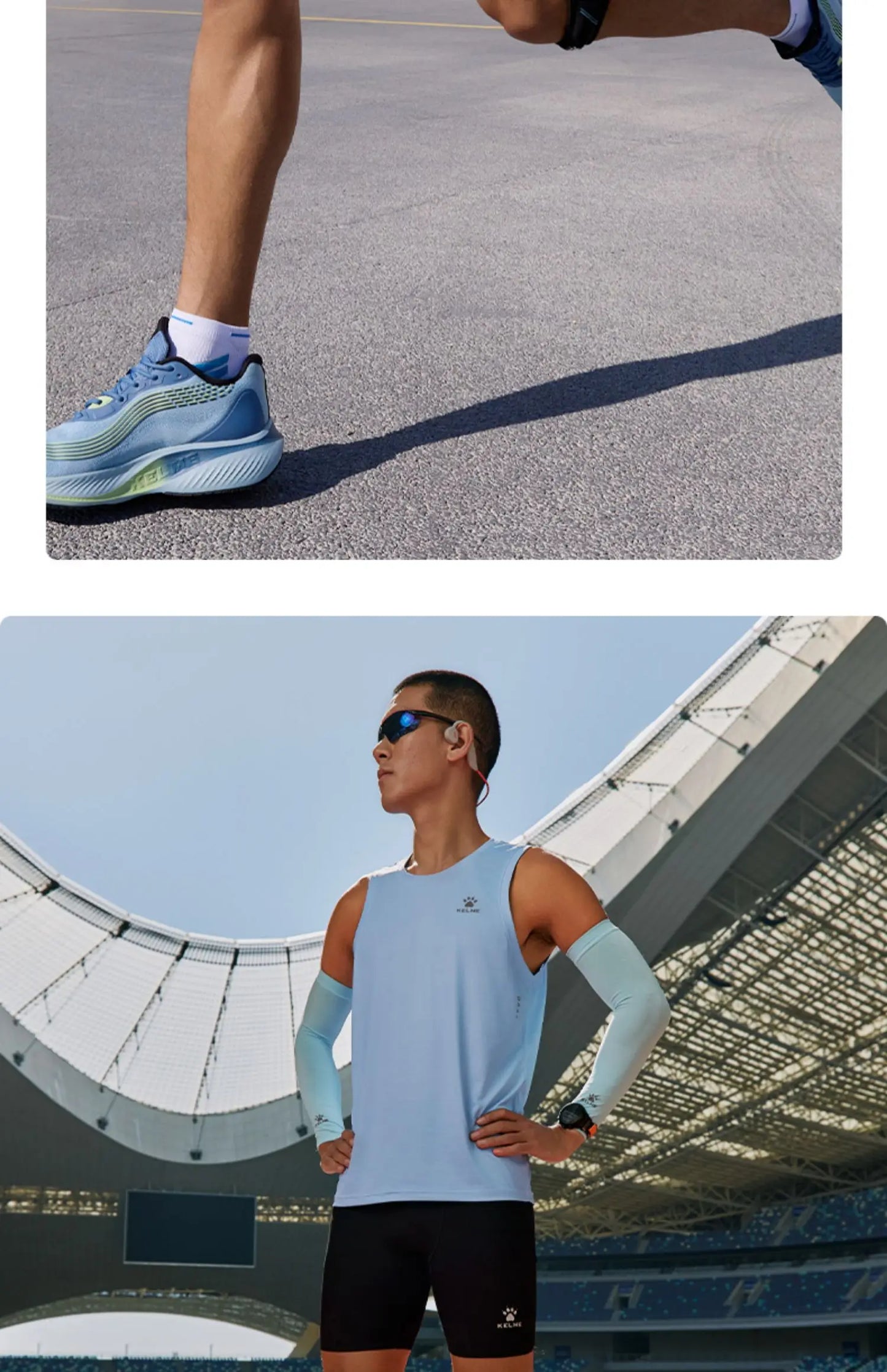 Kelme Men's Speed Dry Running Tight Shorts Professional Training Marathon Waist Pack Shorts Outdoor Sports Shorts